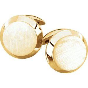 14K Yellow Men's Cufflinks - Whitestone Jewellery