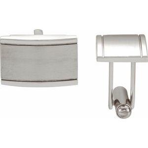 Rectangular Stainless Steel Cufflinks - Whitestone Jewellery