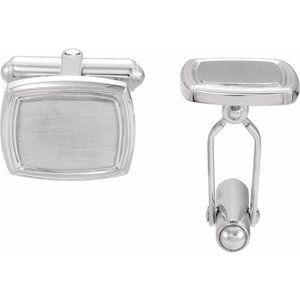 Sterling Silver 14x16 mm Cuff Links - Whitestone Jewellery