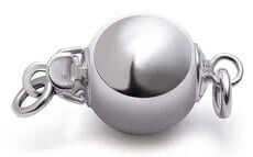 Sterling silver Ball Clasp 