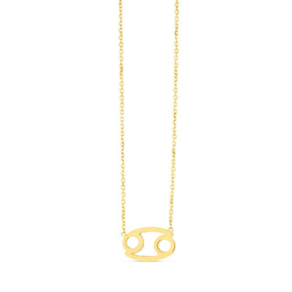 14K Yellow Gold Cancer Necklace - Whitestone Jewellery