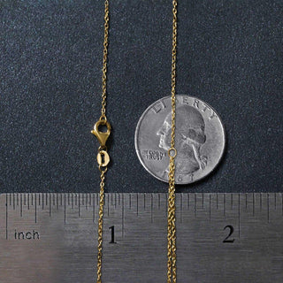 14k Yellow Gold 18 inch Two Strand Necklace with Circle and Bar Pendants - Whitestone Jewellery