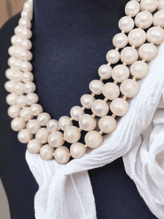 Ava Edison Triple Strand Necklace - Whitestone Jewellery