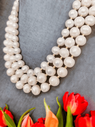 Ava Edison Triple Strand Necklace - Whitestone Jewellery