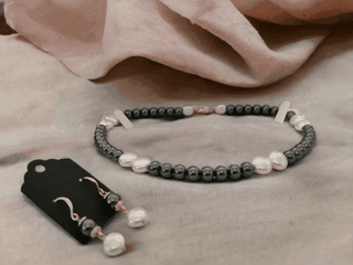 Monochrome Necklace Set - Whitestone Jewellery