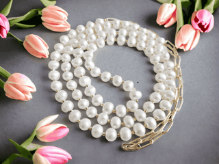 Celeste Cable Chain Pearl Necklace