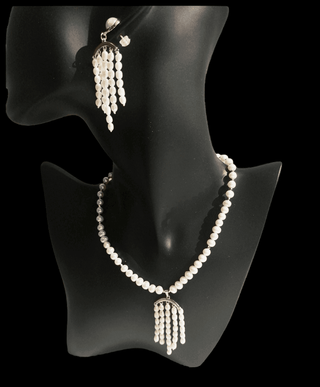 Maya Tassel Pearl Necklace - Whitestone Jewellery