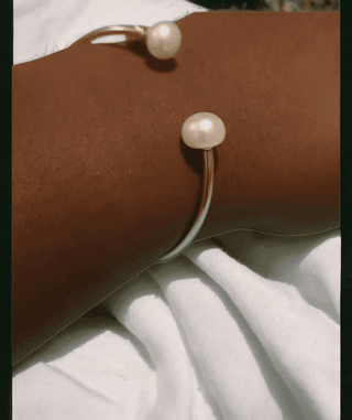 14k Neema Pearl Bangle - Whitestone Jewellery