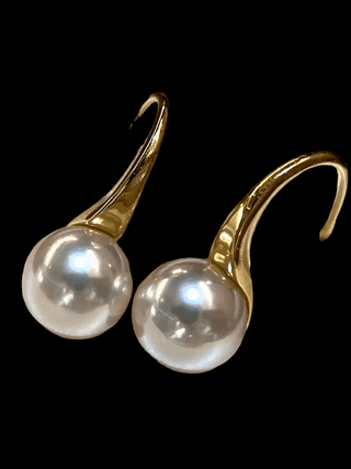 18-karat Yellow Gold Akoya Pearl Drop Earrings