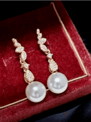 Drop Akoya Pearl  Earrings