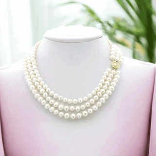 7-8mm Freshwater pearl Necklace- Whitestone Jewellery 