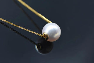 Single 8-8.5mm Natural Akoya Pearl Necklace - Whitestone Jewellery