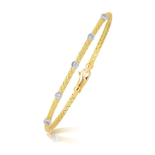 14K Two Tone Bracelet - Whitestone Jewellery 