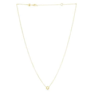 14k Yellow Gold Star of David Necklace - Whitestone Jewellery