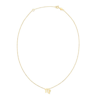 14K Yellow Gold Virgo Necklace - Whitestone Jewellery