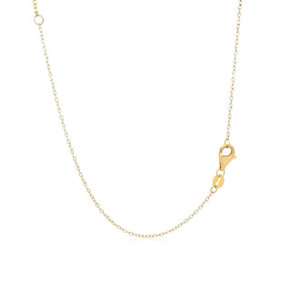 14k Yellow Gold 18 inch Two Strand Necklace with Circle and Bar Pendants - Whitestone Jewellery