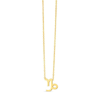 14K Yellow Gold Capricorn Necklace - Whitestone Jewellery