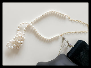 Celeste Cable Chain Pearl Necklace - Whitestone Jewellery