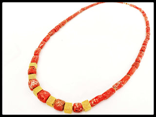 Matinee Rue Coral Necklace - Whitestone Jewellery