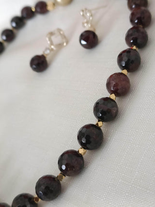 Garnet Earrings - Whitestone Jewellery